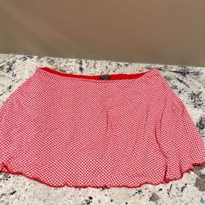 Wild Fable Red Gingham Mini Skirt